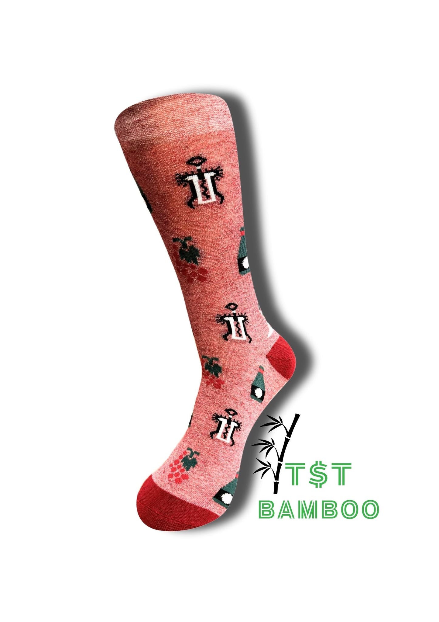The Merlot Mosaic | Luxury Bamboo Socks
